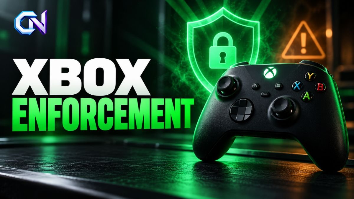 Xbox controller beside a screen displaying an account suspension notice.