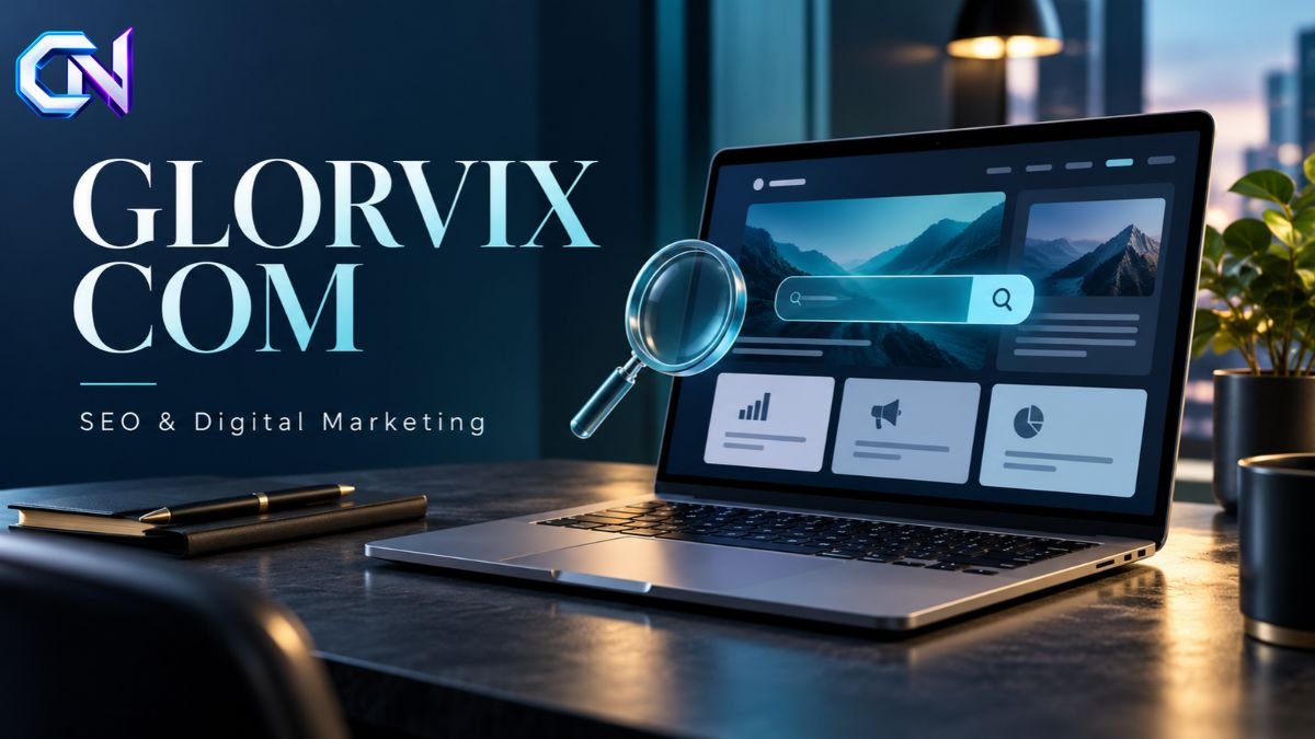 Glorvix homepage showing its SEO, digital marketing and web development services.